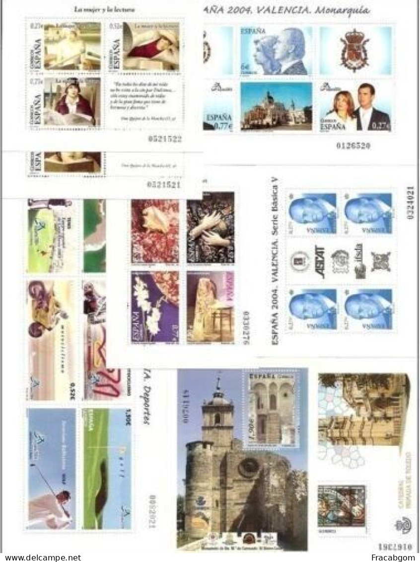 Spain 2004 Complete Year MNH - Full Years