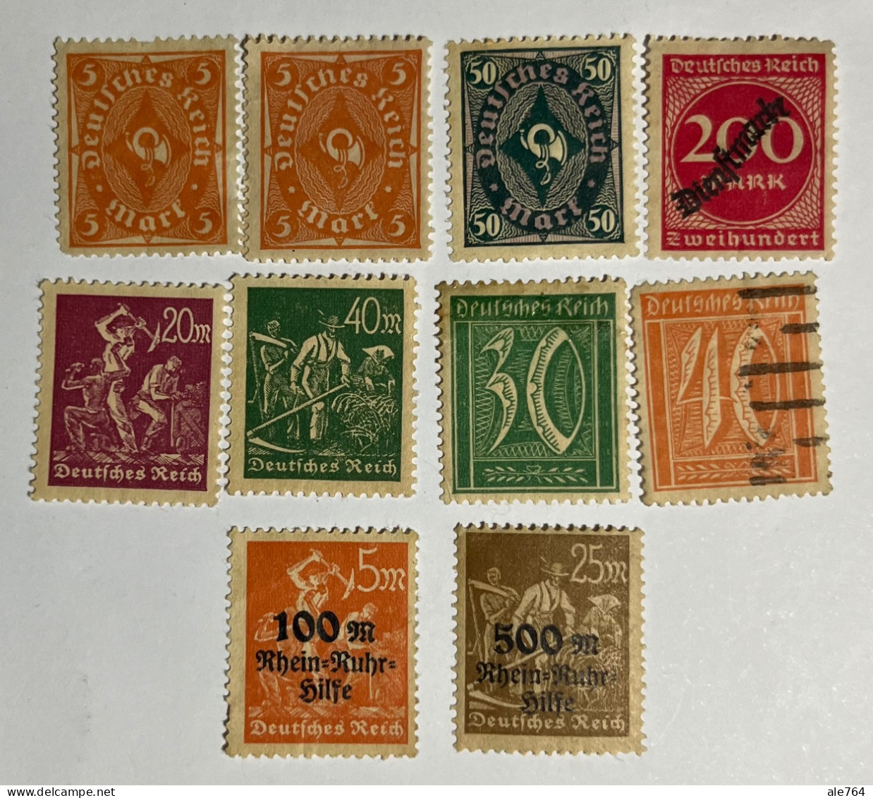 Alemania 1920/3, Used. - 1922-1923 Lokale Uitgaves