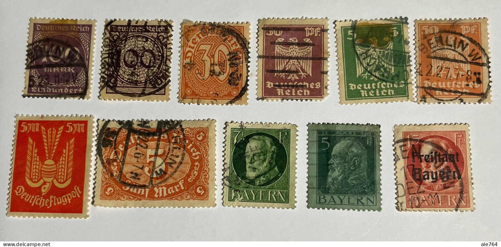 Alemania 1920/4, Lot Used - 1922-1923 Local Issues