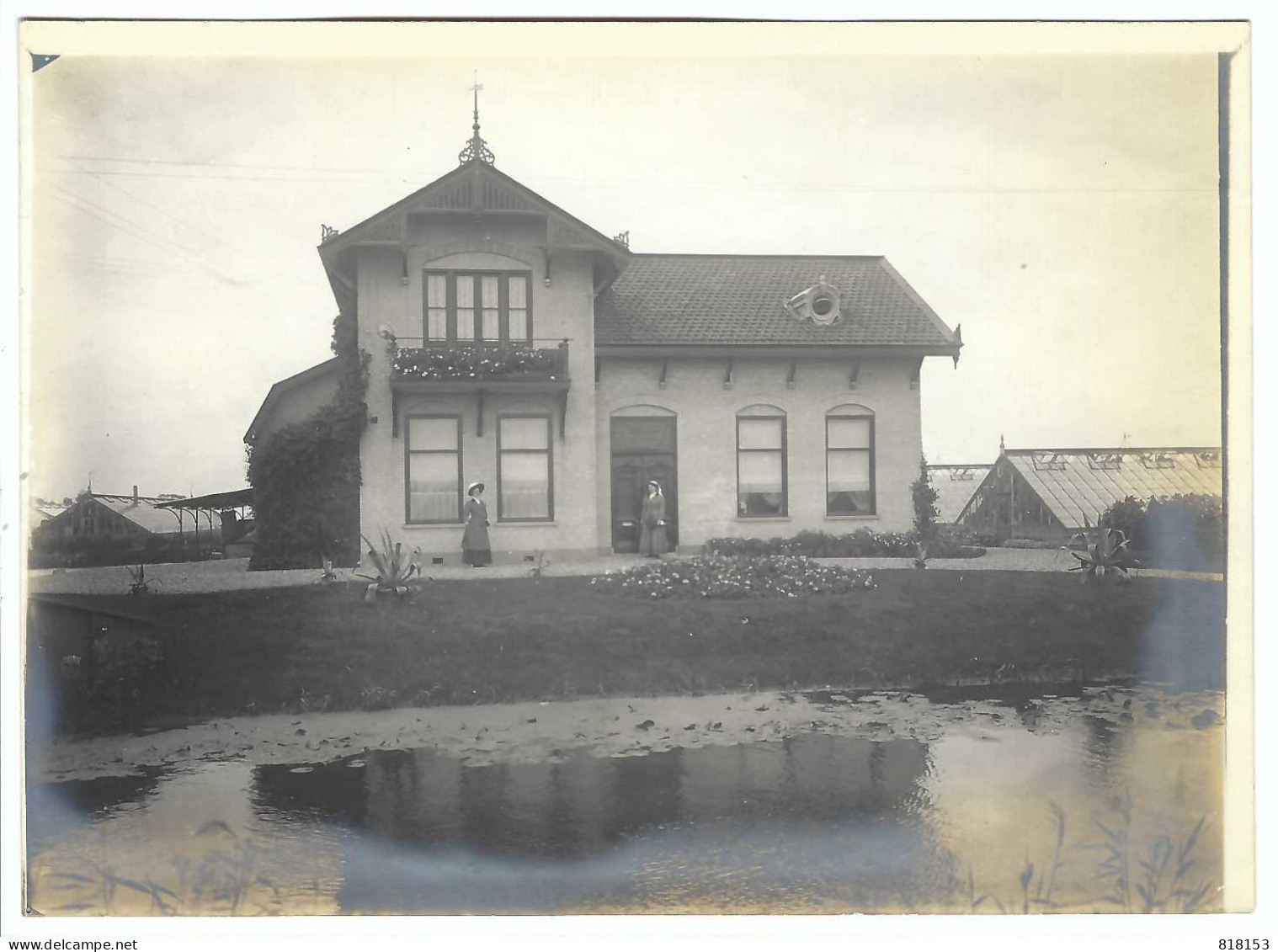 Waalwijk  Villa Met Druivenserres  6-9-1909 Originele Oude Foto (18x13cm) Uit Privé Collectie - Waalwijk