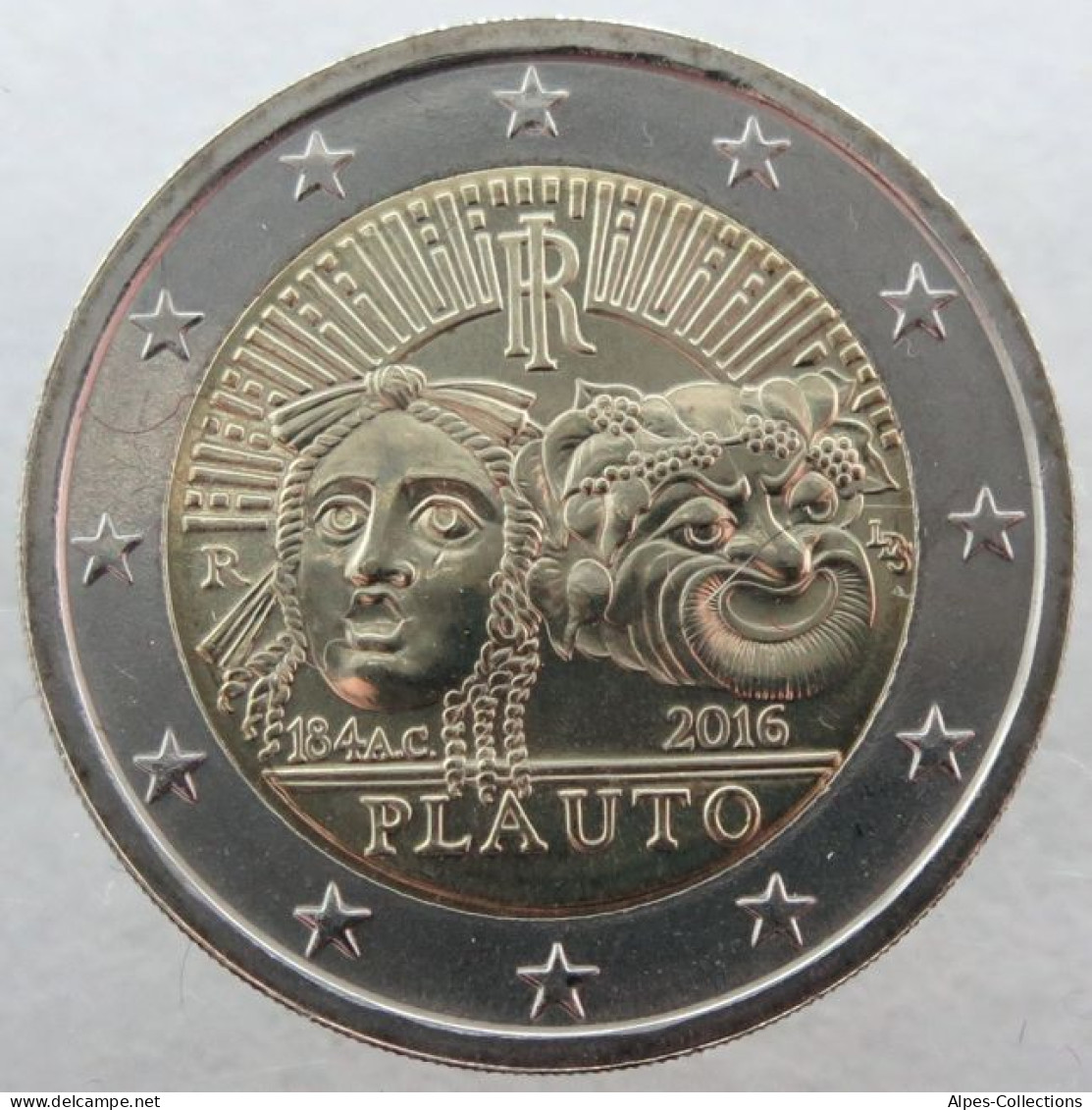 IT20016.2 - ITALIE - 2 Euros Commémo. Titus Maccius Plautus - 2016 - Italia
