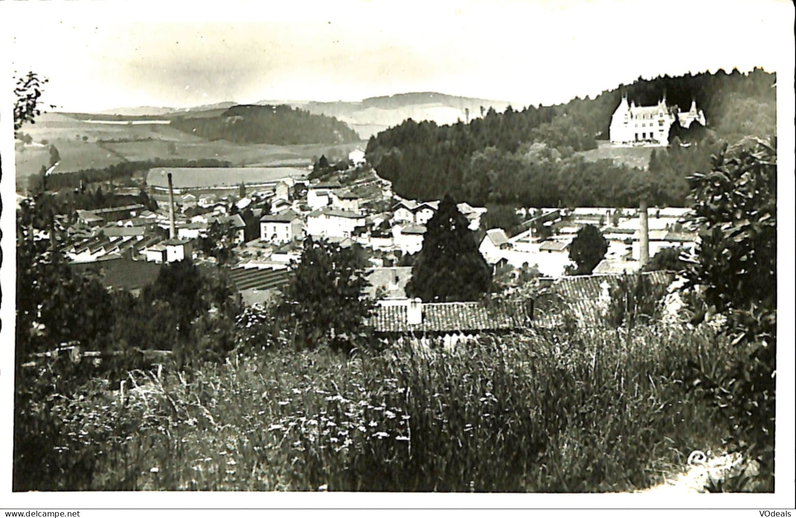 France - (69) Rhône - Amplepuis - Vue Partielle Et Château Du Crêt - Amplepuis