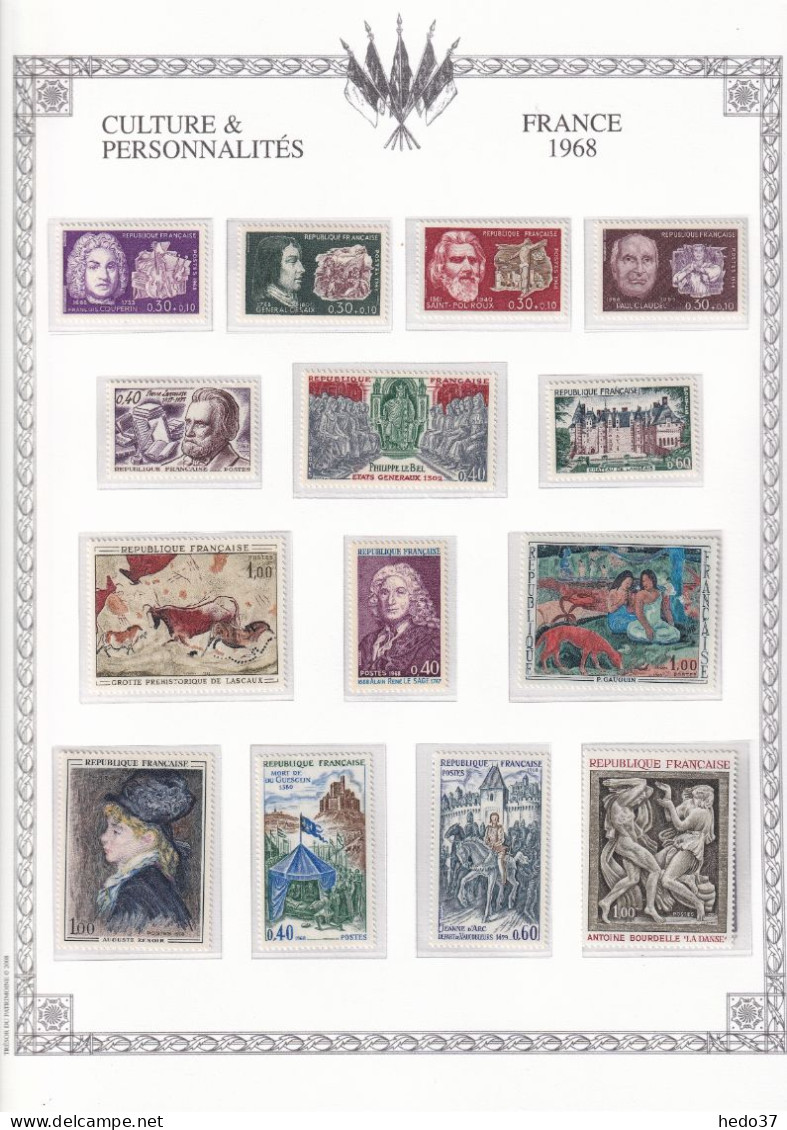 France Année Complète 1968 - N°1511/1541 - Neufs ** Sans Charnière - TB - 1960-1969