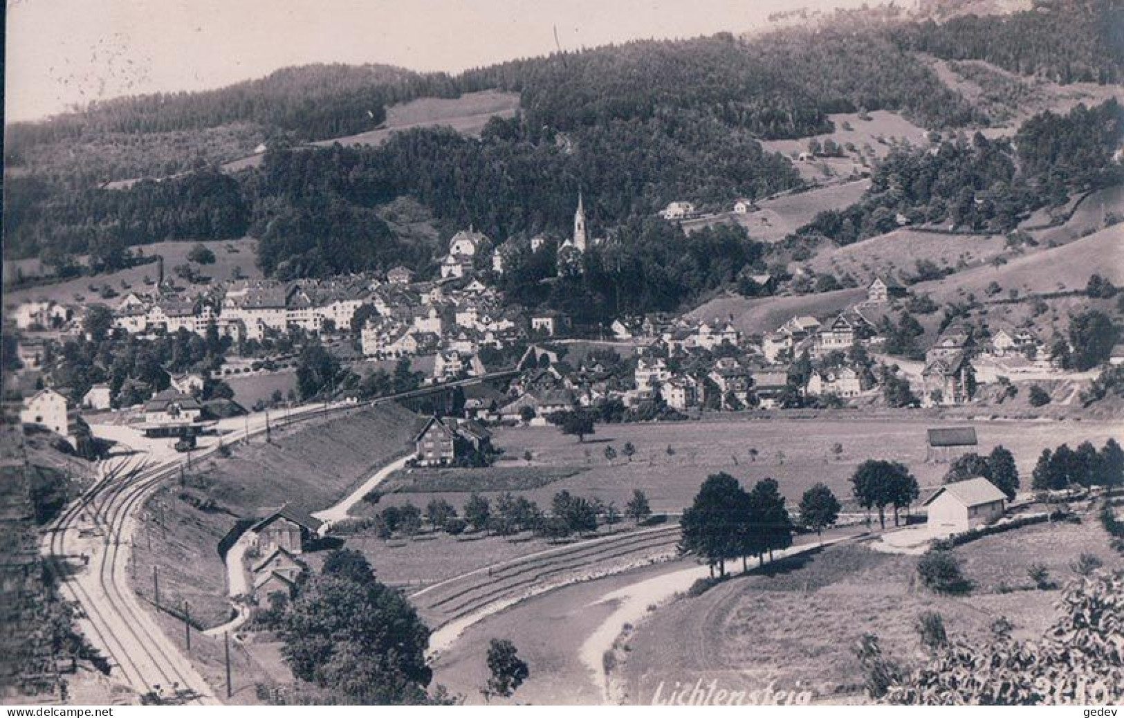 Lichtensteig SG, Chemin De Fer Et Village (3610) - Lichtensteig