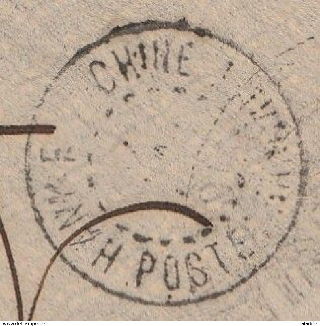 1903 - Corps Expéditionnaire De Chine - Enveloppe De HANKEOU Vers Nîmes, France -  Marine Fr. Service à La Mer - Storia Postale