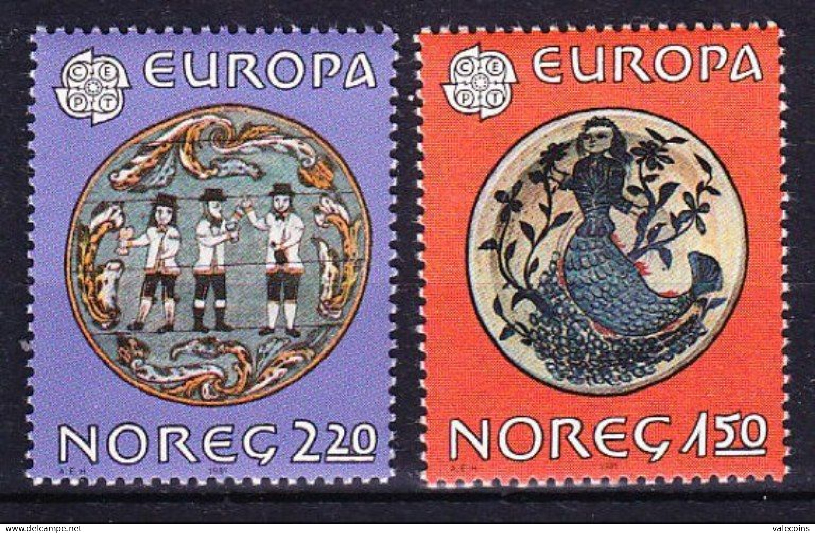 NORVEGIA NORWAY NORGE - 1978-1981-1982-1983-1984-1985 - CEPT - 6 Sets = 12 Stamps          MNH MyRef:P - Nuevos