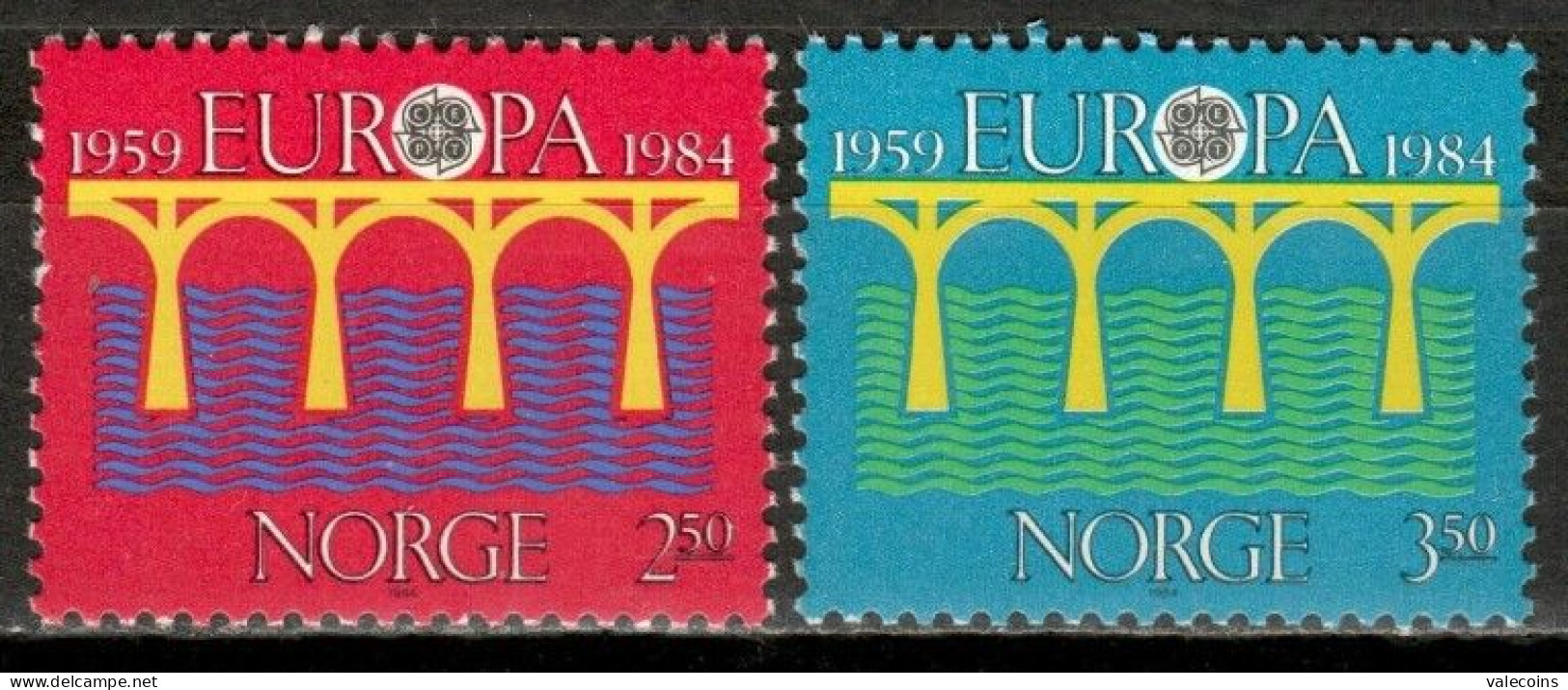 NORVEGIA NORWAY NORGE - 1978-1981-1982-1983-1984-1985 - CEPT - 6 Sets = 12 Stamps          MNH MyRef:P - Unused Stamps