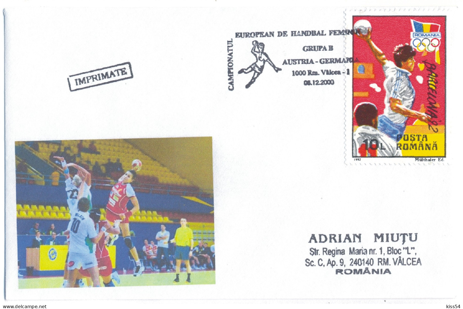 H 2 - 803 Austria - Germany, Handball - WORLD CHAMPIONSHIP 2004  - Cover - 2004 - Handball