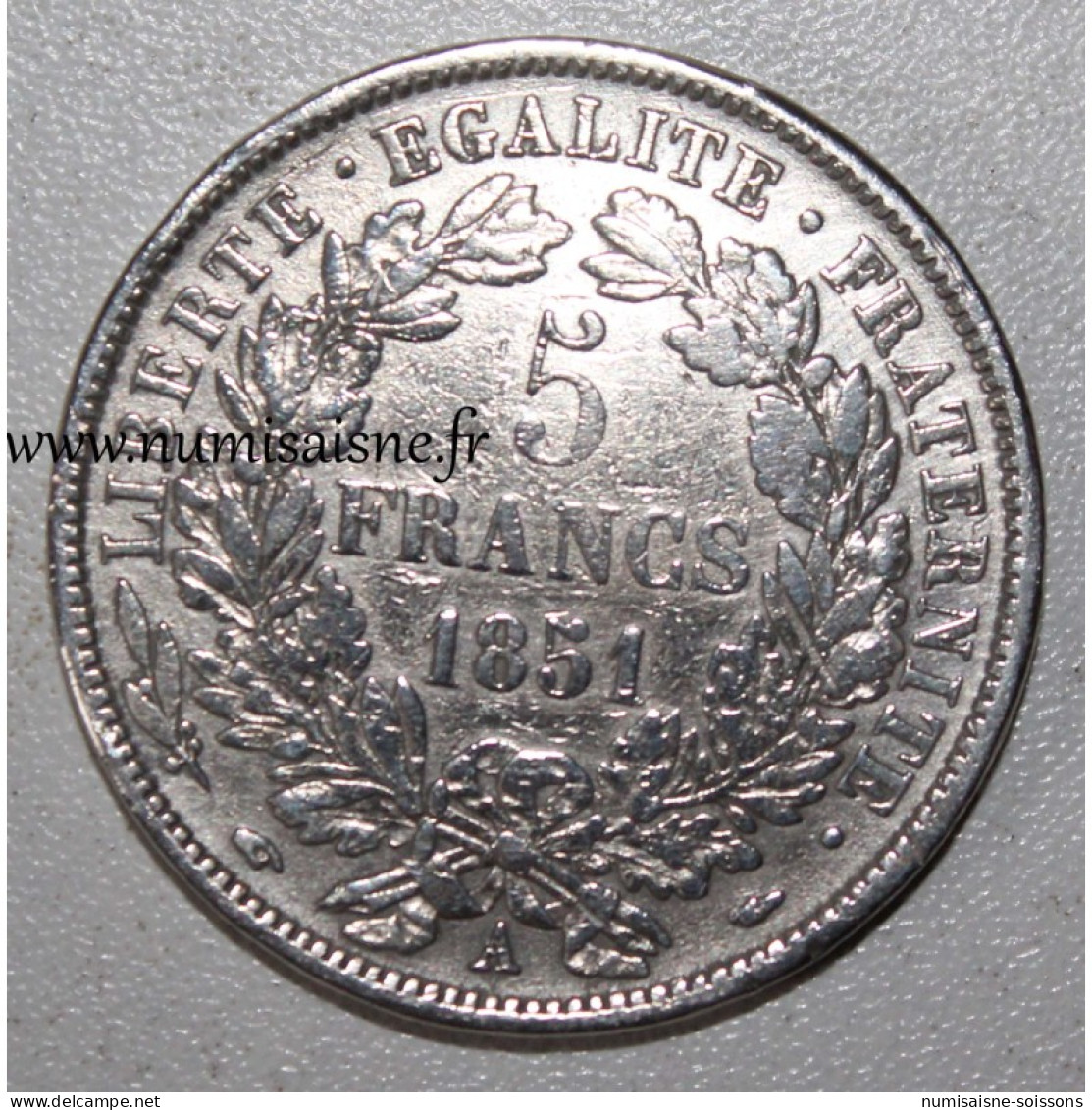 GADOURY 719 - 5 FRANCS 1851 A - Paris - TYPE CERES - KM 761 - TB+ - 5 Francs