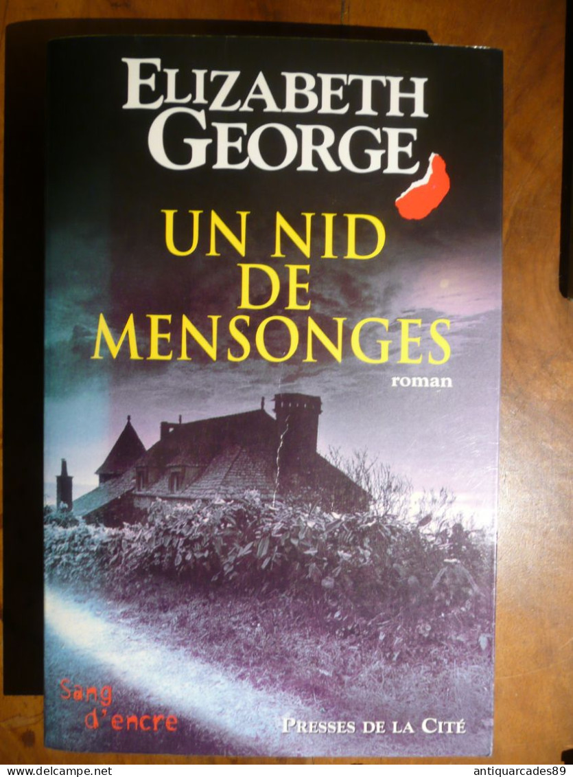 "Un Nid De Mensonges" ELISABETH GEORGE - Presses De La Cité