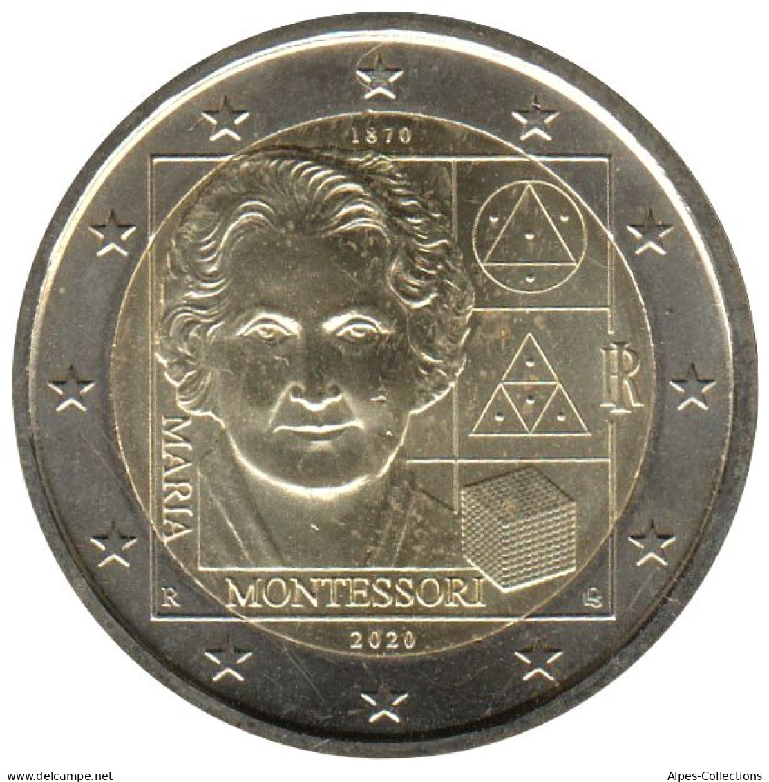 IT20020.1 - ITALIE - 2 Euros Commémo. 150è Anniv Naissance Maria Montessori 2020 - Italia