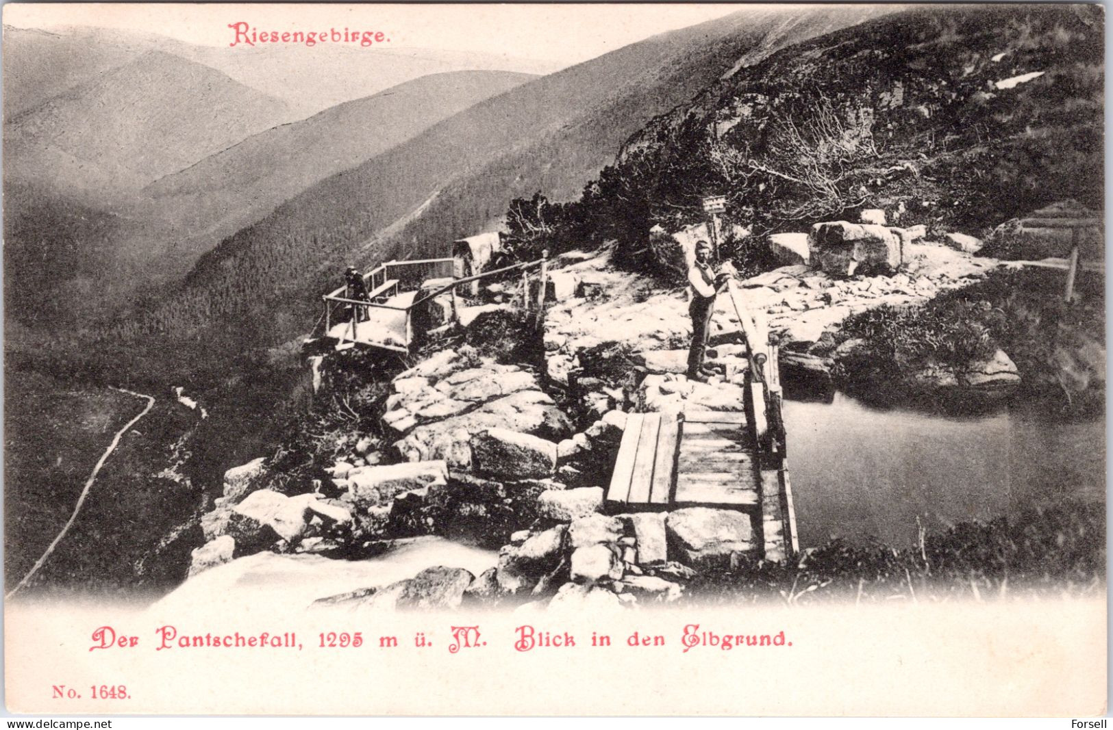 Riesengebirge , Der Pantschefall (Ungebraucht) - Sudeten