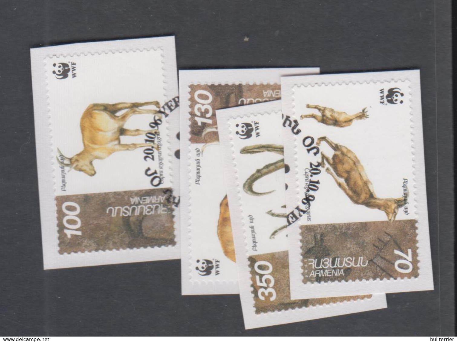 WILDLIFE - ARMENIA - 1996 - WWF / IBEX SET OF 4 FINE USED - Gebruikt