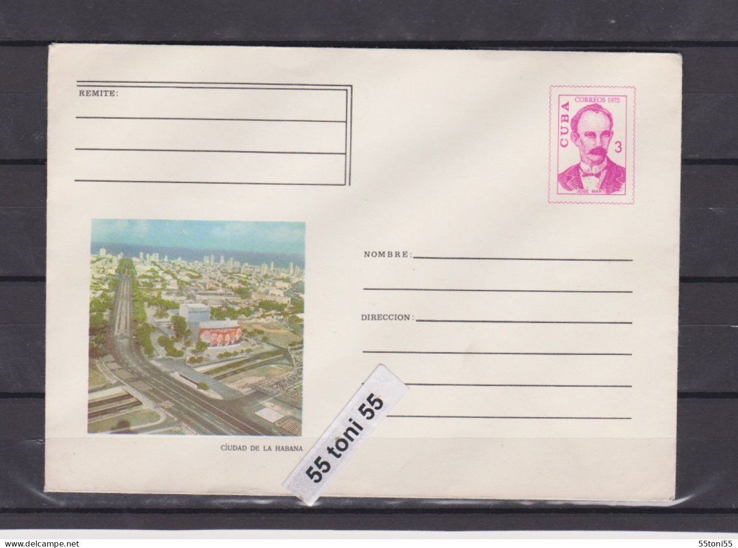 1975 VIEW OF THE CITY OF HAVANA 3c Postal Stationery. CUBA - Covers & Documents