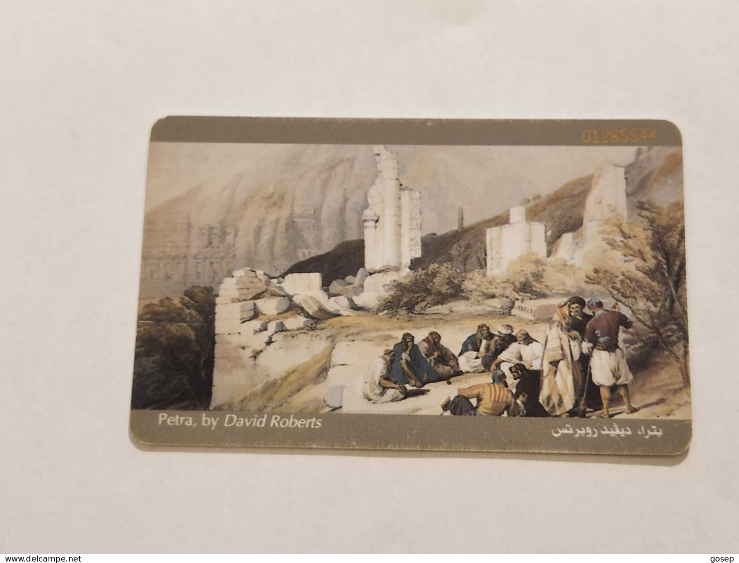 JORDAN-(JO-JPP-0008A)-Petra (Schlumberger)-(10)-(JD2)-(01285544)-(chip Open Silver)-used Card - Jordanie