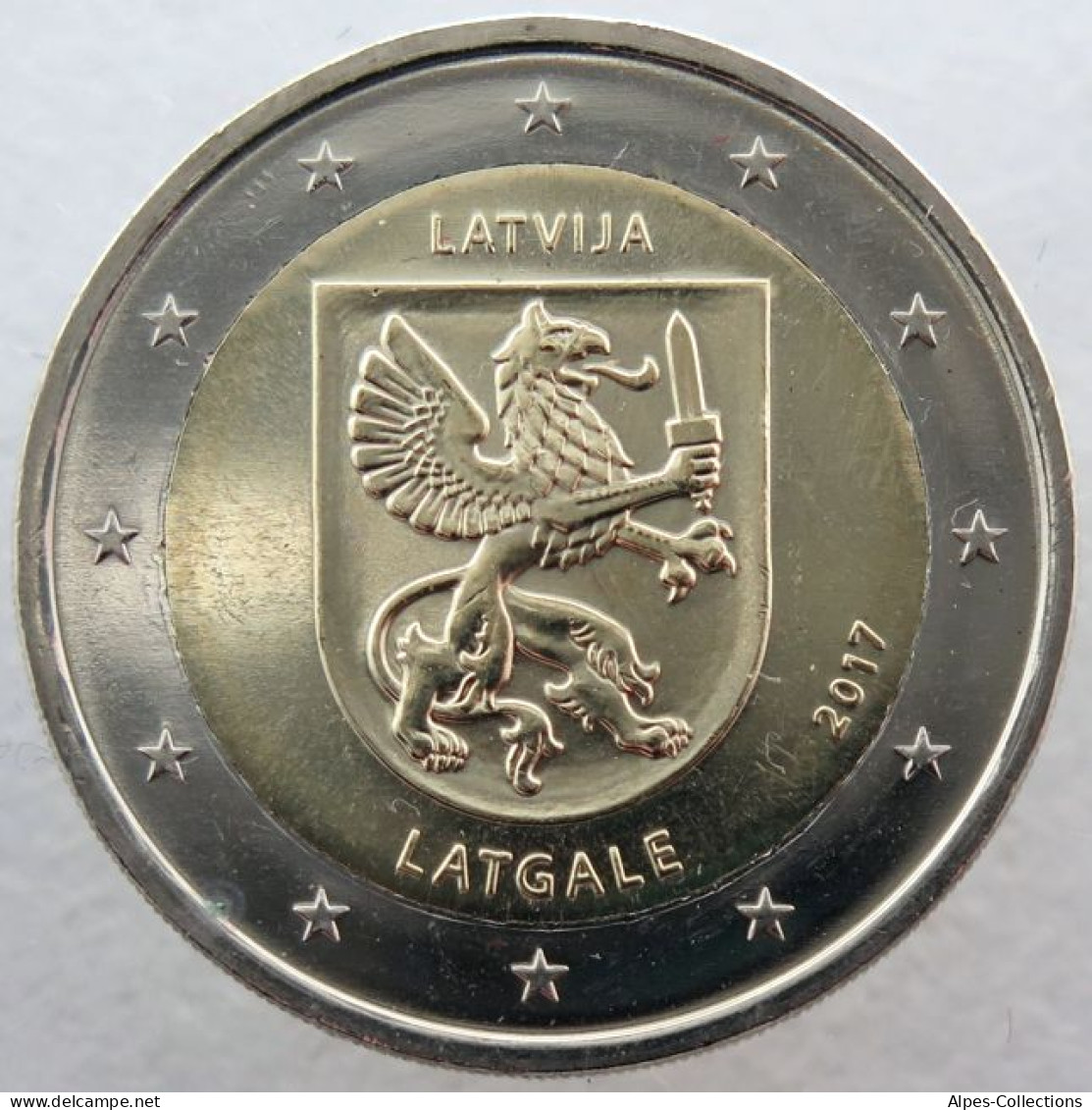 LE20017.2 - LETTONIE - 2 Euros Commémo. Régions - Latgale - 2017 - Lettonie