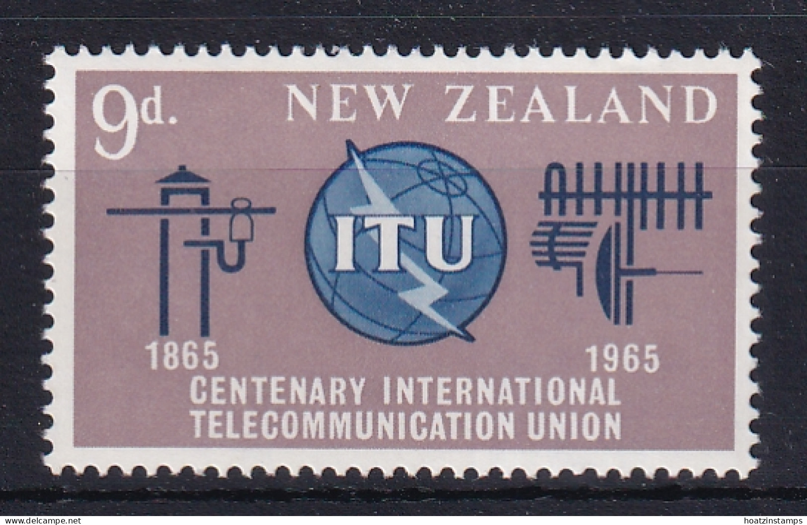 New Zealand: 1965   I. T. U. Centenary   MNH - Nuevos