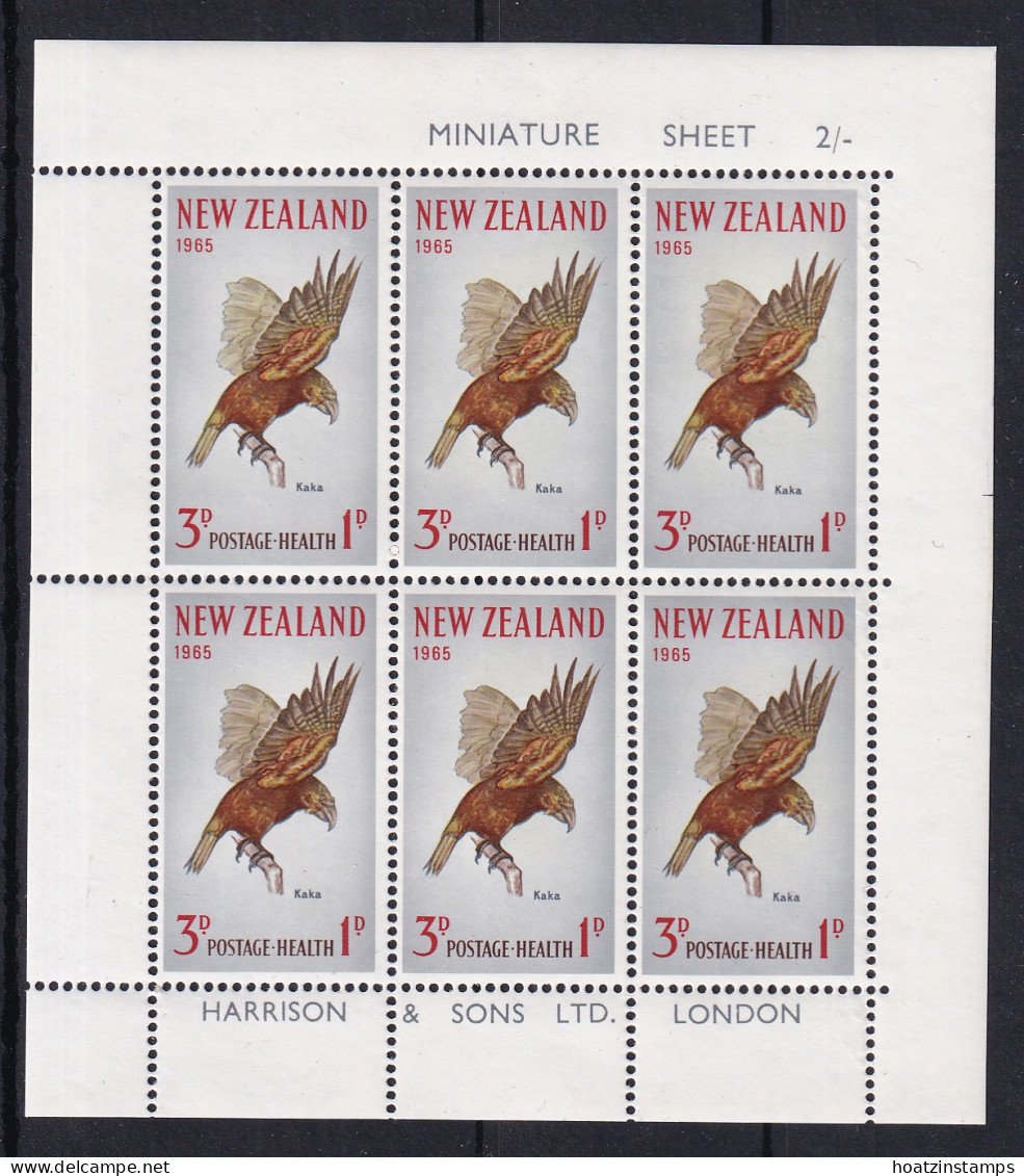 New Zealand: 1965   Health Stamps - Birds  M/Ss  MNH (2) - Unused Stamps