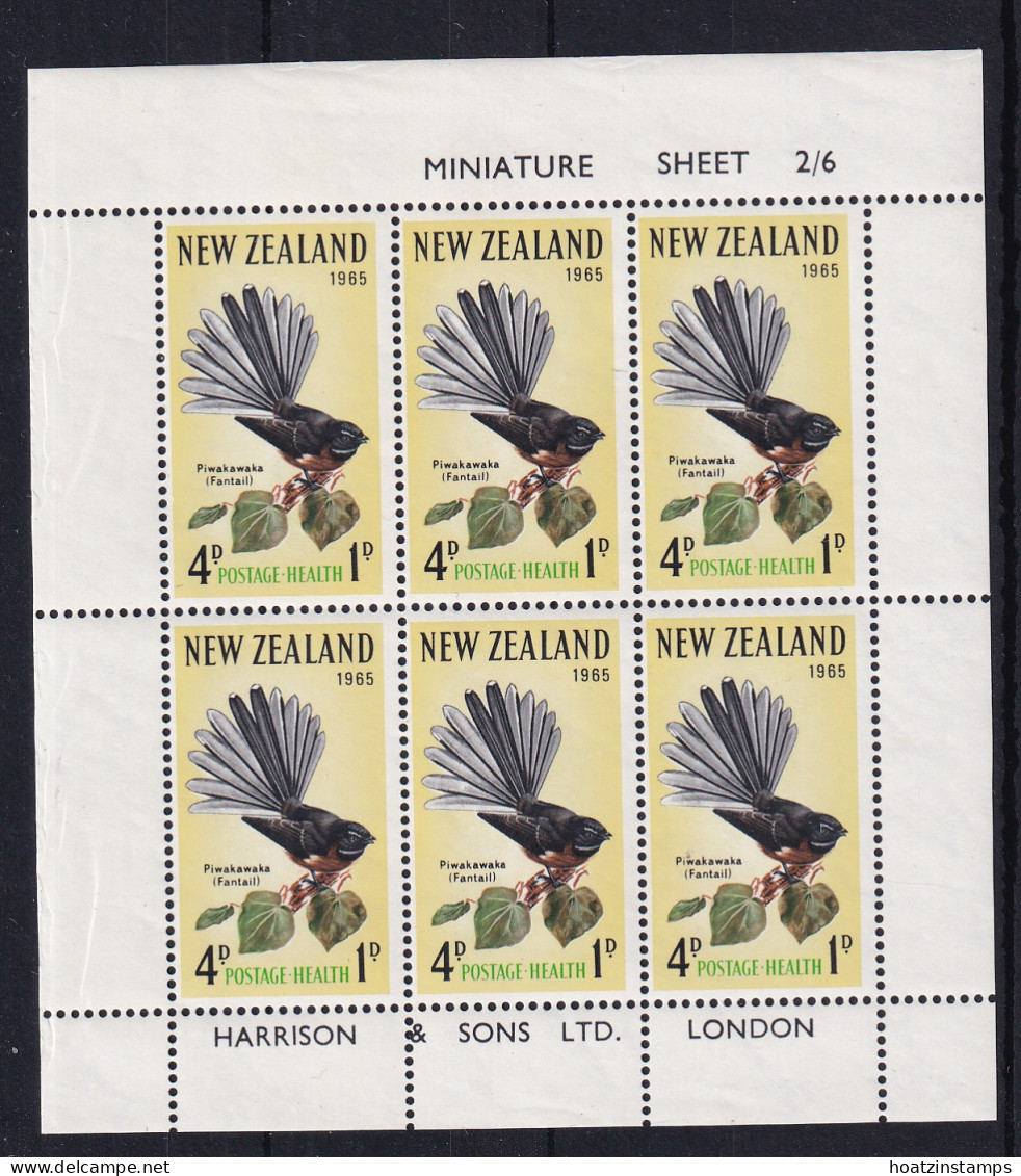 New Zealand: 1965   Health Stamps - Birds  M/Ss  MNH (2) - Unused Stamps