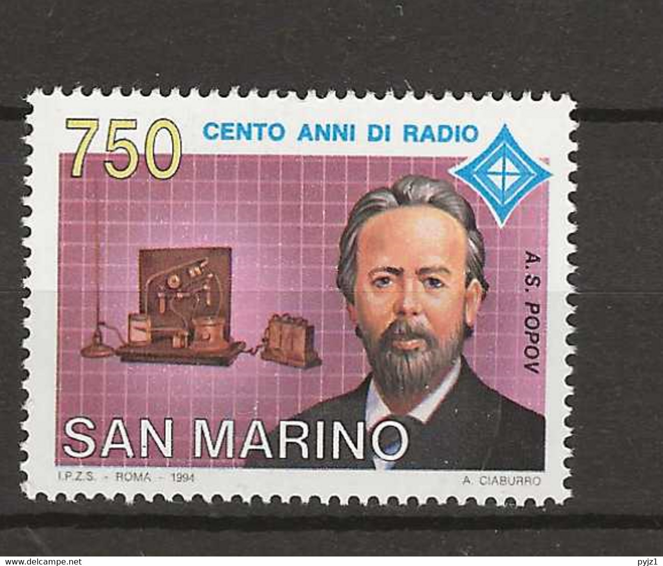 1994 MNH San Marino, Mi 1569 Postfris** - Neufs