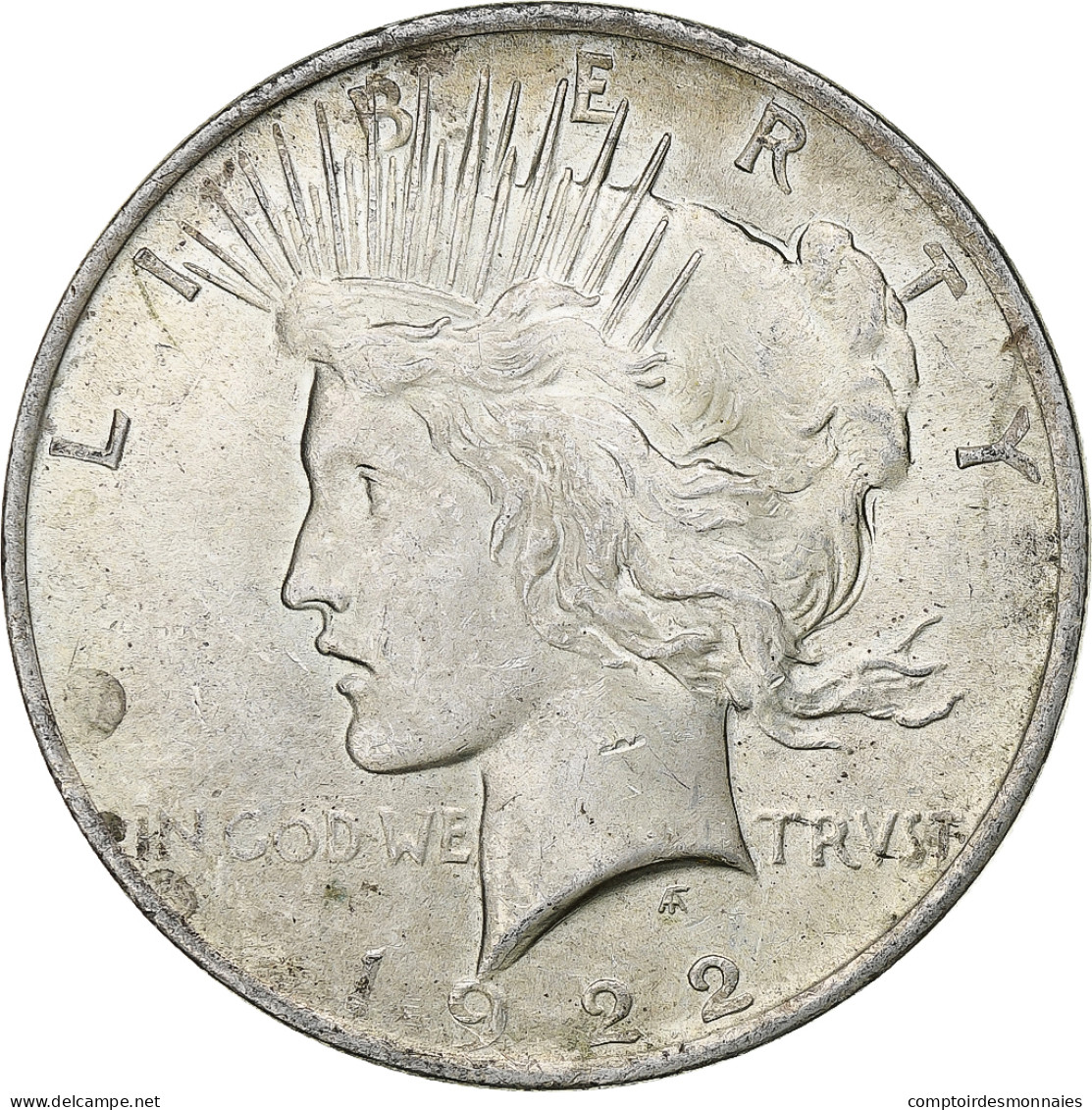 États-Unis, Dollar, Peace, 1922, Philadelphie, Argent, TTB+ - 1921-1935: Peace (Paix)