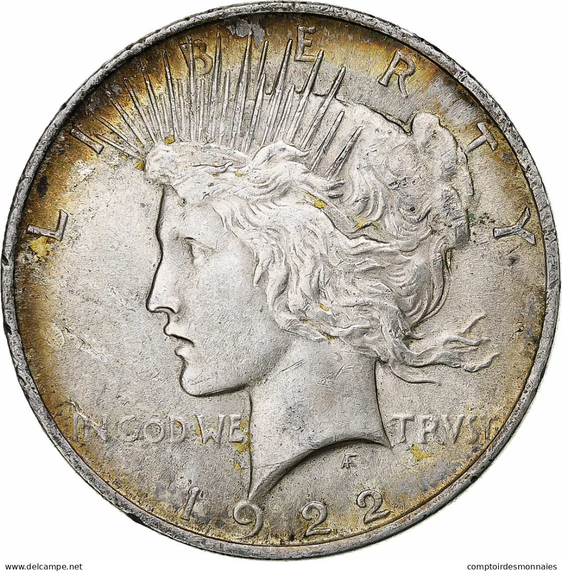 États-Unis, Dollar, Peace, 1922, Philadelphie, Argent, TTB+ - 1921-1935: Peace (Pace)