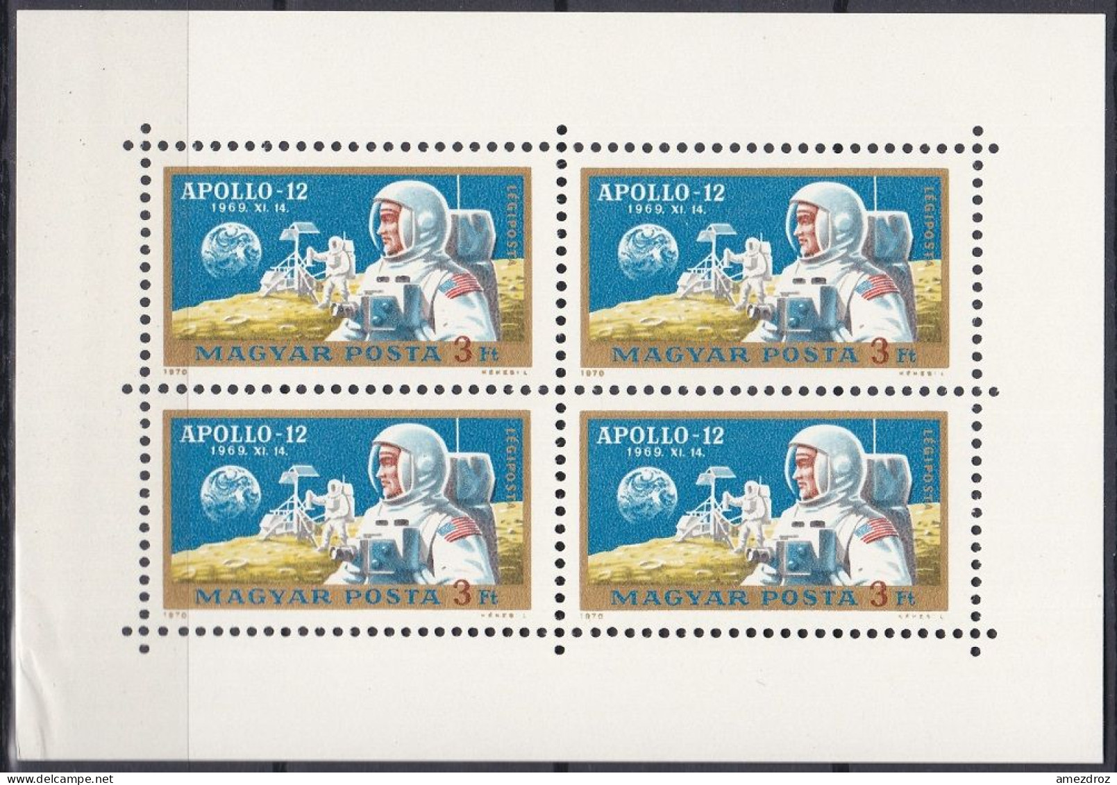 Hongrie PA 1970 N° 325 ** Apollo 12   (1A) - Ungebraucht