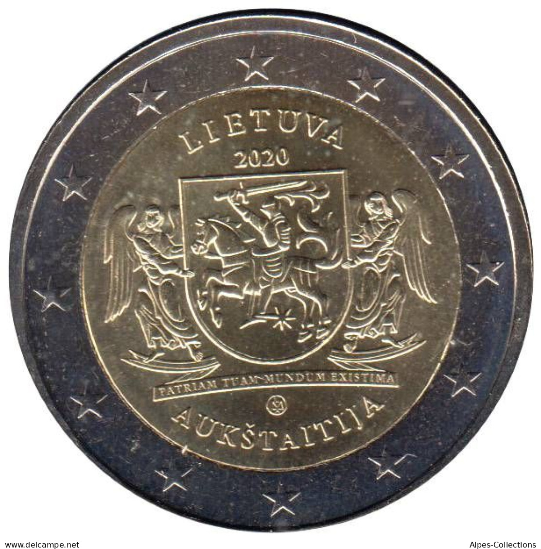 LI20020.2 - LITUANIE - 2 Euros Commémo. Région Haute Lituanie Aukštaitija - 2020 - Lituania