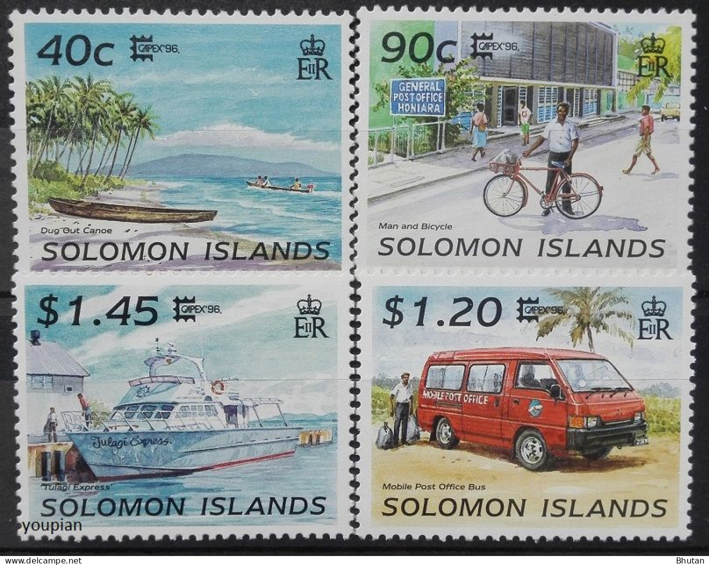 Solomon Islands 1996, CAPEX International Stamp Exhibition, MNH Stamps Set - Islas Salomón (1978-...)