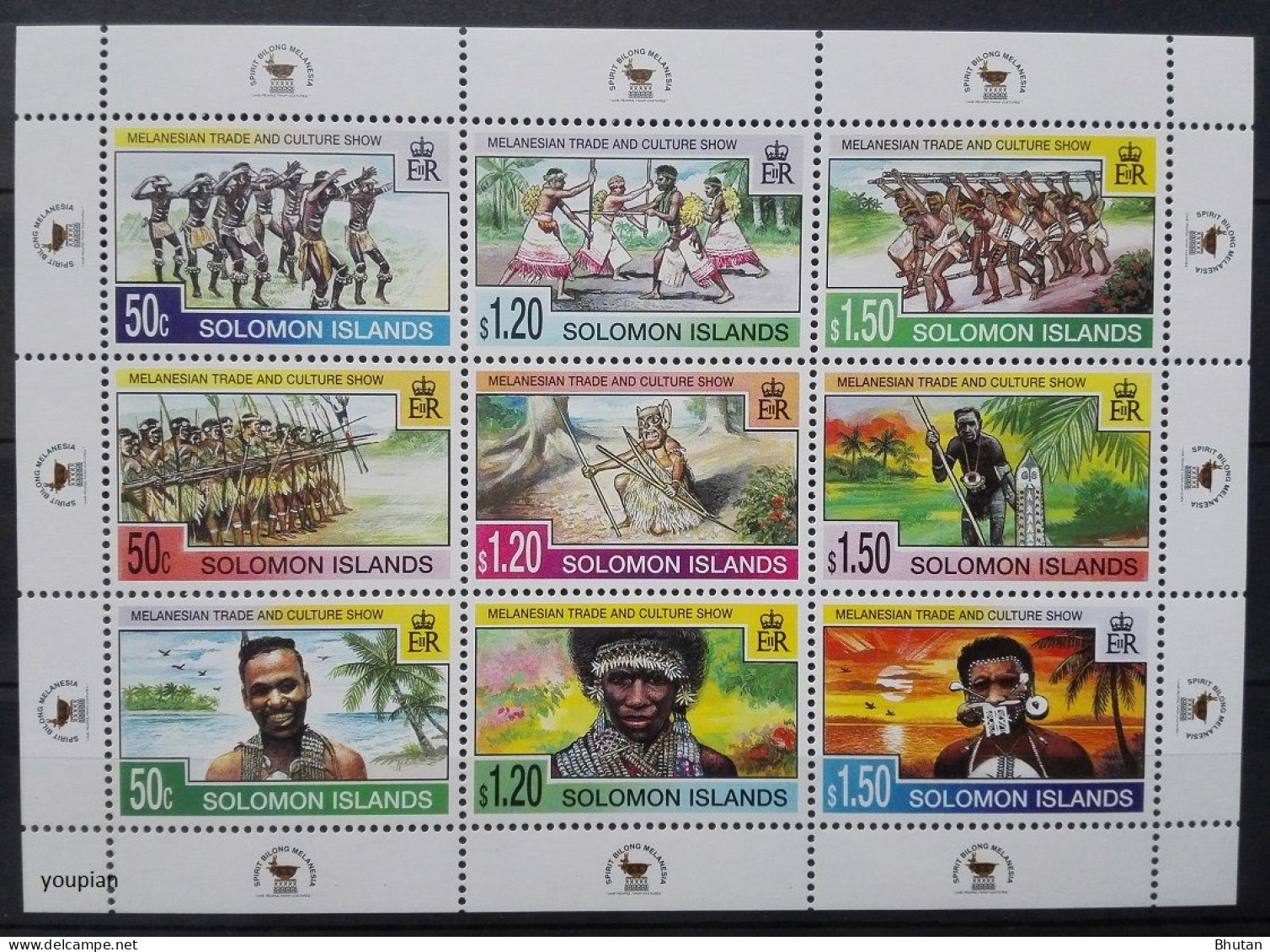 Solomon Islands 1998, Melanesian Trade & Culture Show, MNH Sheetlet - Islas Salomón (1978-...)