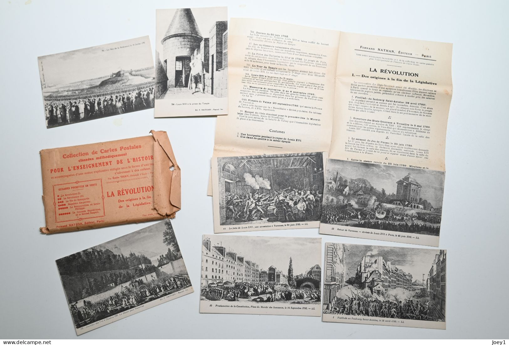 Collection De Cartes Postales Pour L Enseignement La Révolution(1) - Histoire