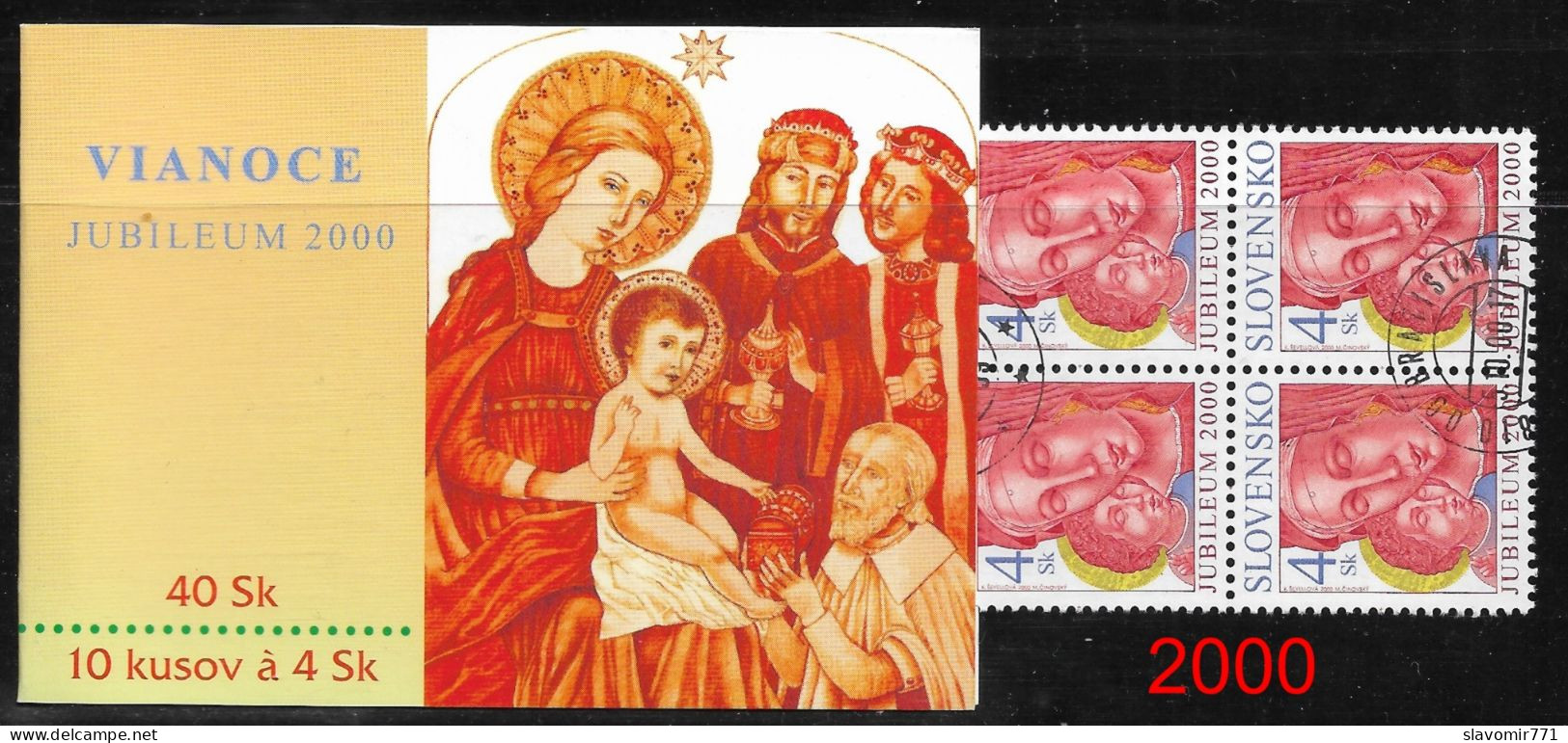 Slovakia 2000 ** Christmas - Jubilee** Michel SK 379  ** CTO ** Slowakei ** Full Booklet - Otros & Sin Clasificación