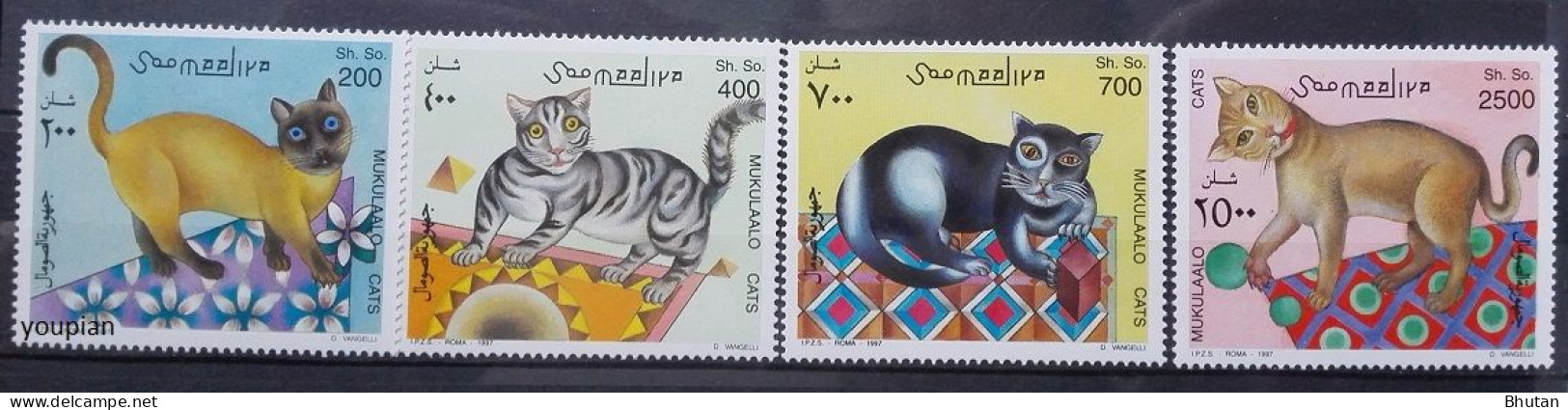 Somalia 1997, Cats, MNH Stamps Set - Somalia (1960-...)