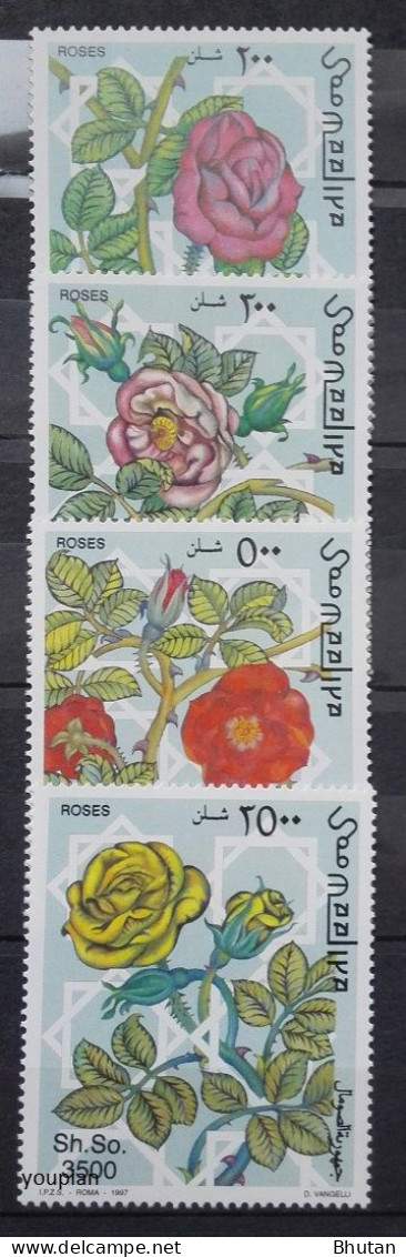 Somalia 1997, Roses, MNH Stamps Set - Somalia (1960-...)