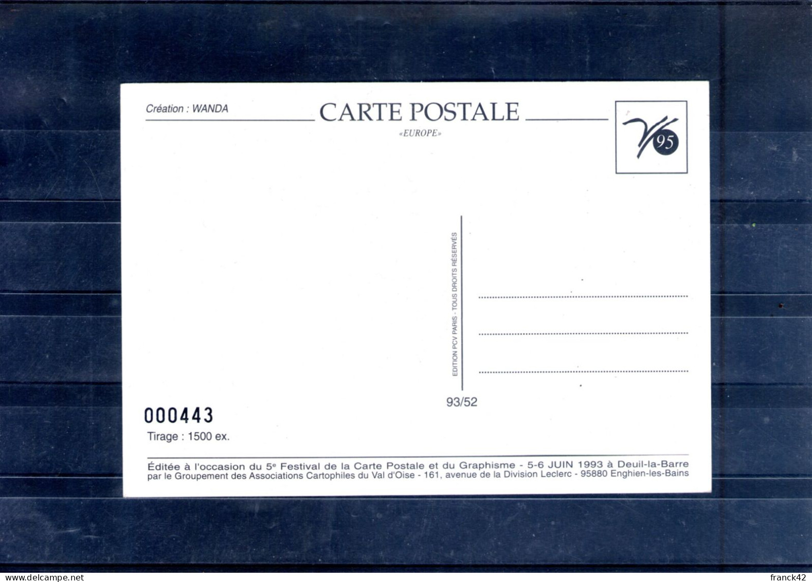 95. Deuil La Barre. 5e Festival De La Carte Postale. - Deuil La Barre