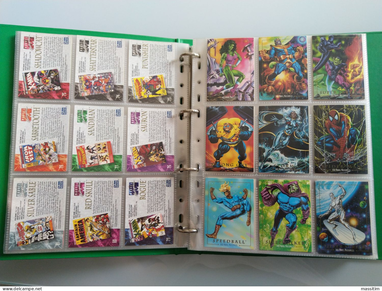 Card MARVEL MASTERPIECES - SET COMPLETO DI 100 CARD - 1992 - MARVEL/SKYBOX - - Marvel