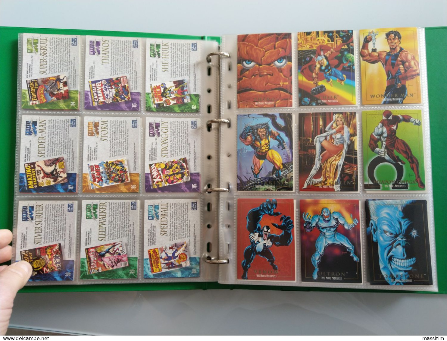 Card MARVEL MASTERPIECES - SET COMPLETO DI 100 CARD - 1992 - MARVEL/SKYBOX - - Marvel