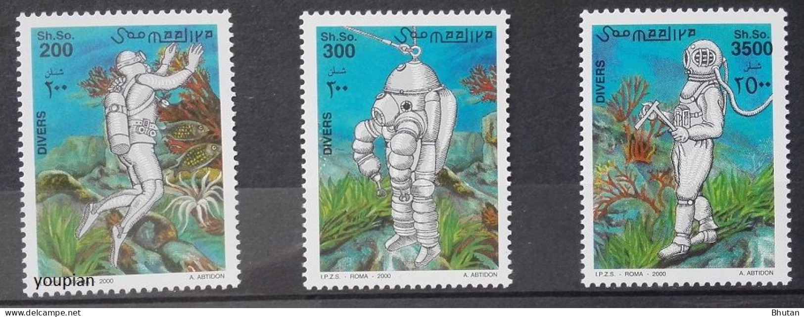 Somalia 2000, Diving Suits, MNH Stamps Set - Somalia (1960-...)