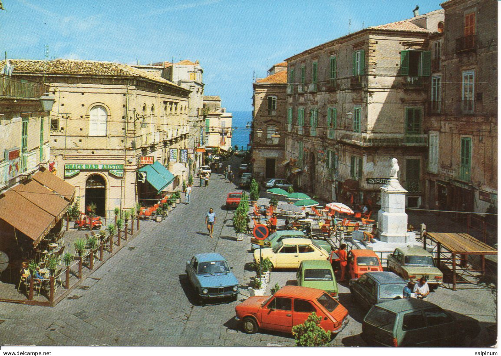 Tropea, Piazza Ercole ANIMATA - Viag. 1988 - Vibo Valentia