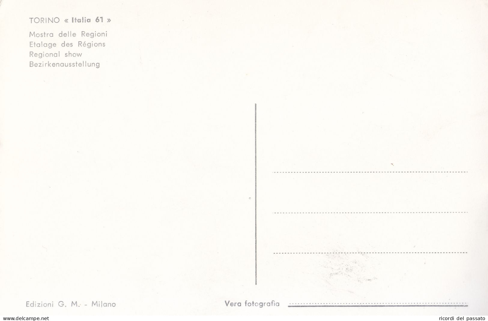 Cartolina Torino - Mostra Delle Regioni - Expositions