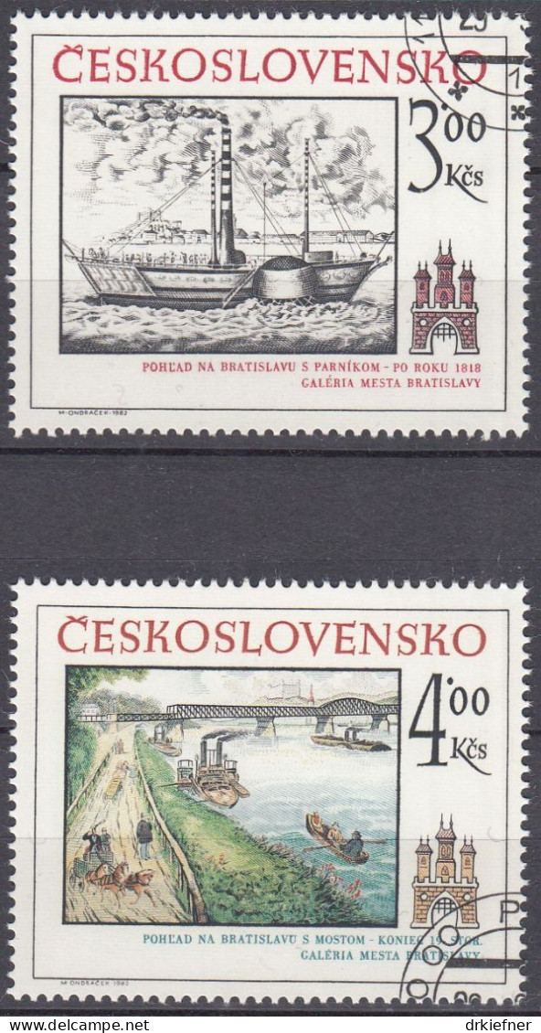 TSCHECHOSLOWAKEI  2677-2678, Gestempelt, Preßburg, 1982 - Used Stamps