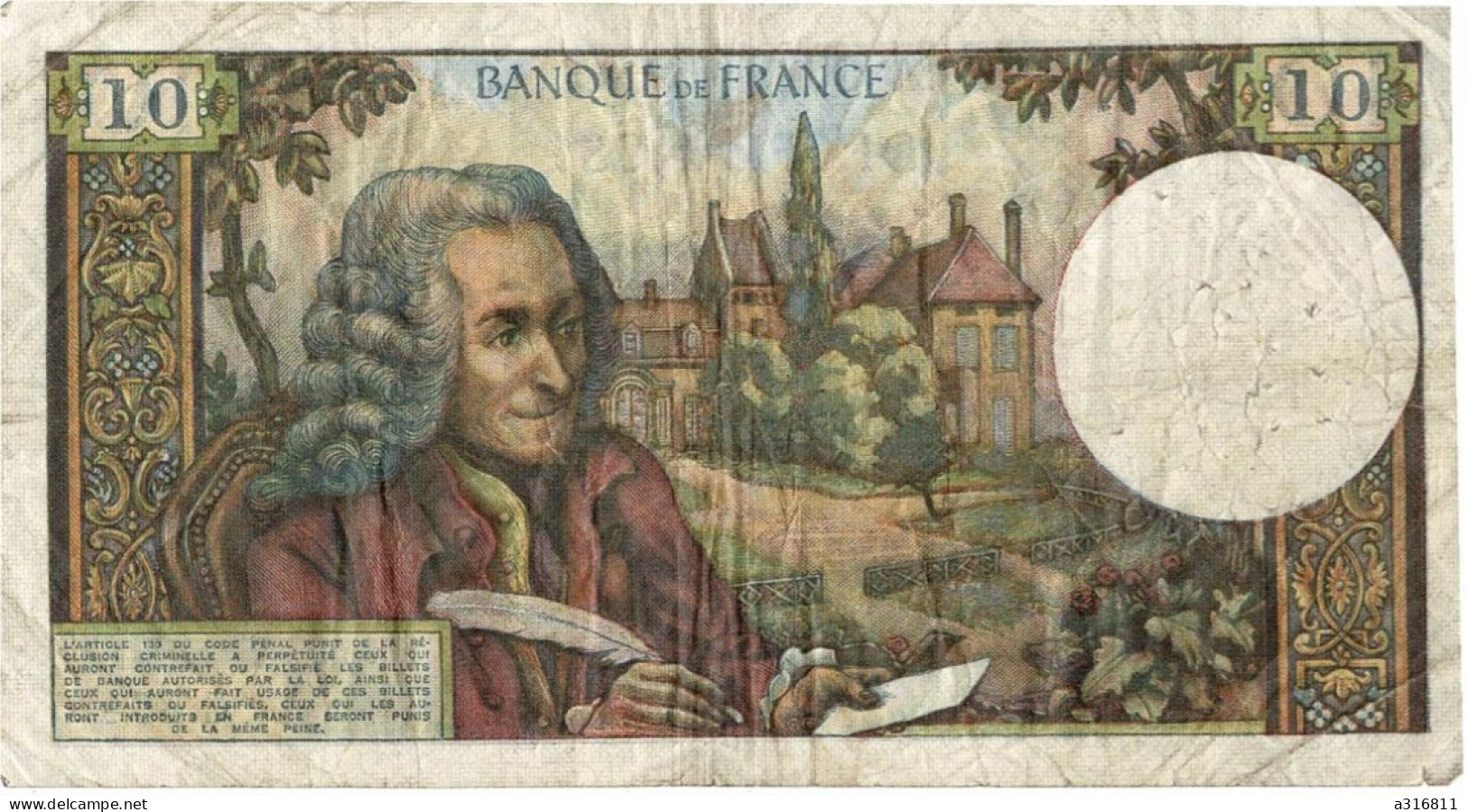 Billet De Dix Francs 1973 - 10 F 1972-1978 ''Berlioz''