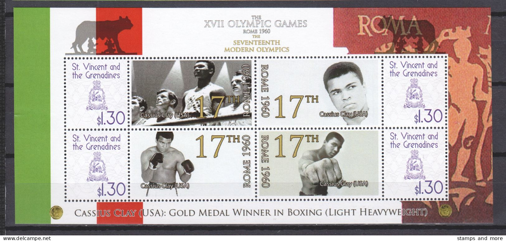 St Vincent Grenadines - SUMMER OLYMPICS ROMA 1960 - Set 1 Of 2 MNH Sheets - Sommer 1960: Rom