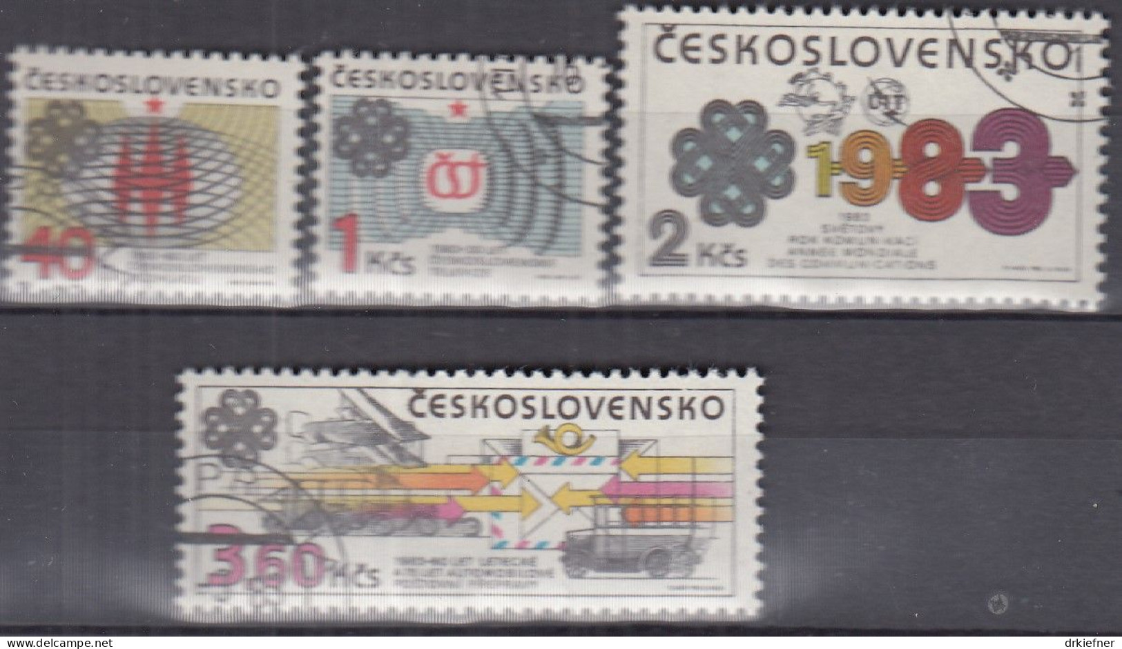 TSCHECHOSLOWAKEI  2705-2708, Gestempelt, Weltkommunikationsjahr, 1983 - Usados