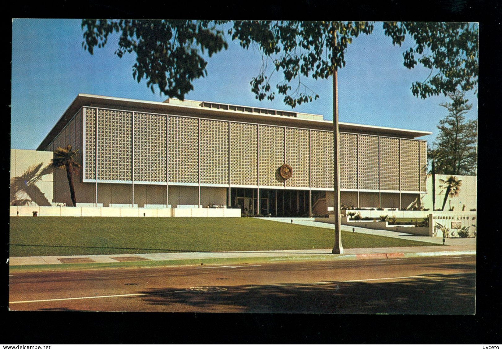 USA, California, Los Angeles, Alhambra, Town Hall, Postcard, 1960's N95d - Los Angeles