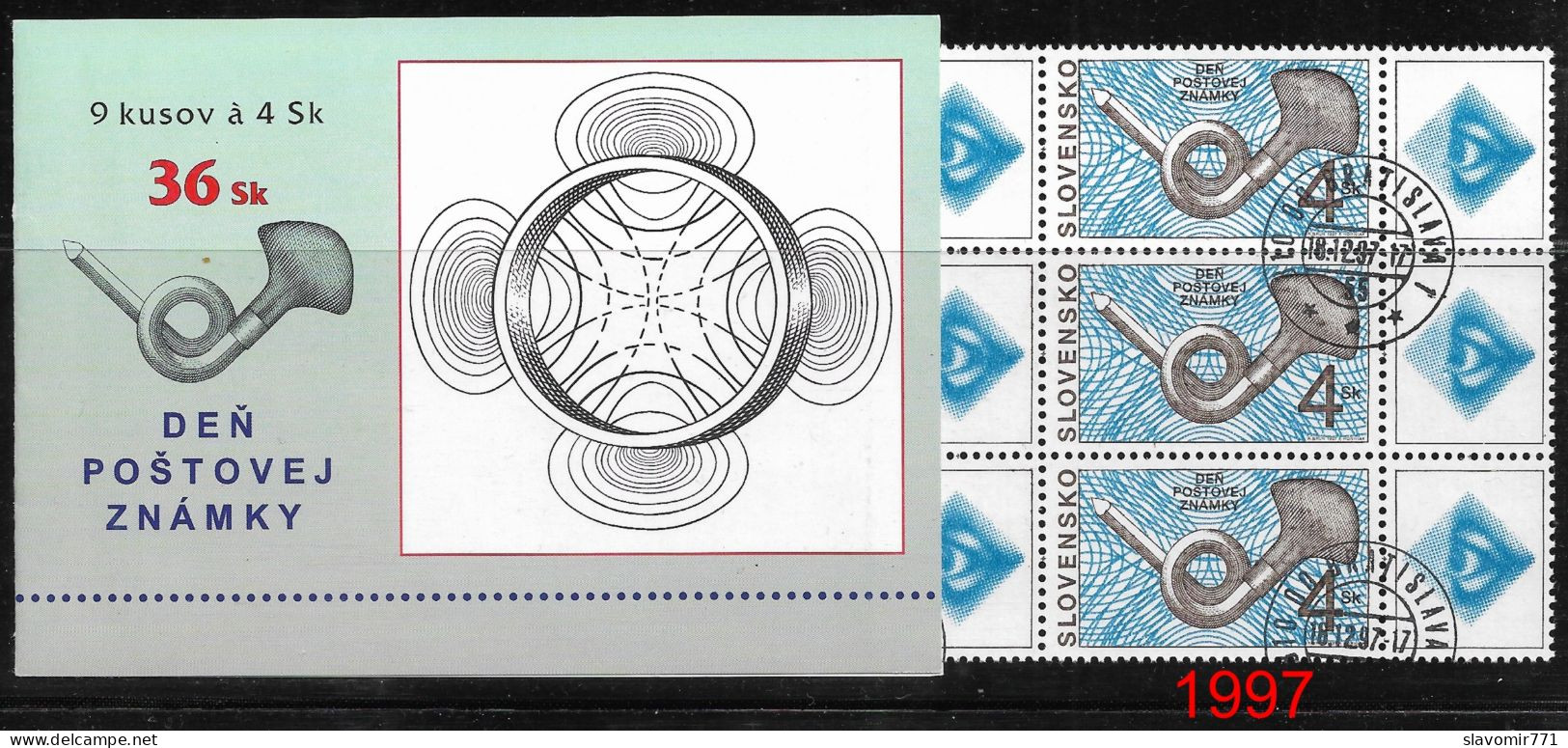 Slovakia 1997 ** Postage Stamp Day    ** Michel SK 299  ** CTO ** Slowakei ** Full Booklet - Otros & Sin Clasificación