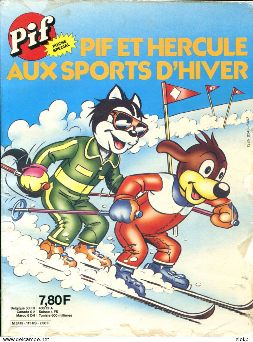Pif Poche Spécial  "Pif Et Hercule Aux Sports D'hiver" De Novembre 1981 - Pif - Autres