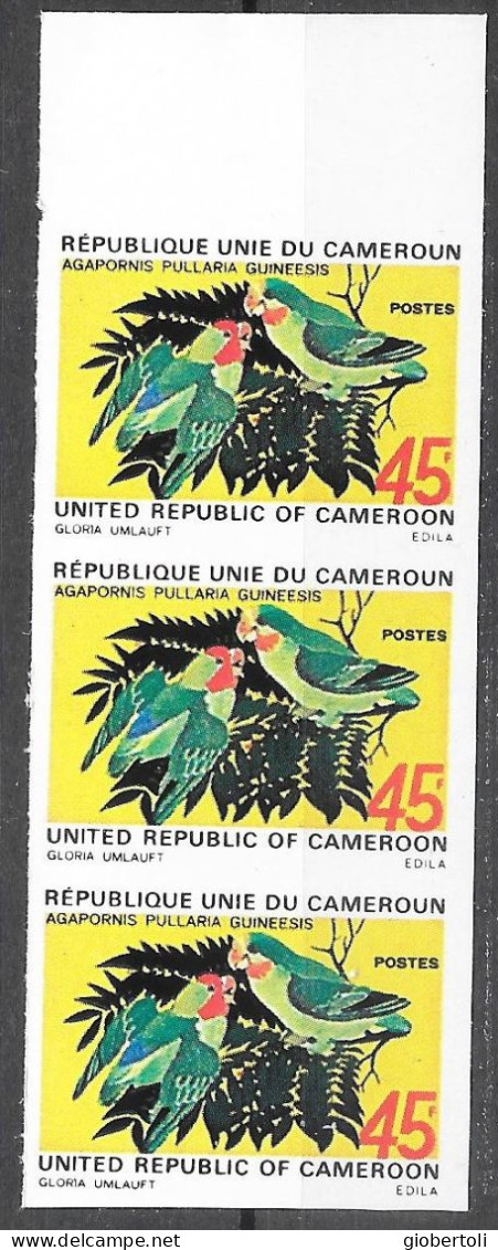 Camerun/Cameroon/Cameroun: Non Dentellato, Imperforate, Non Dentelé, Agapornis Pullaria Guineesis - Papagayos