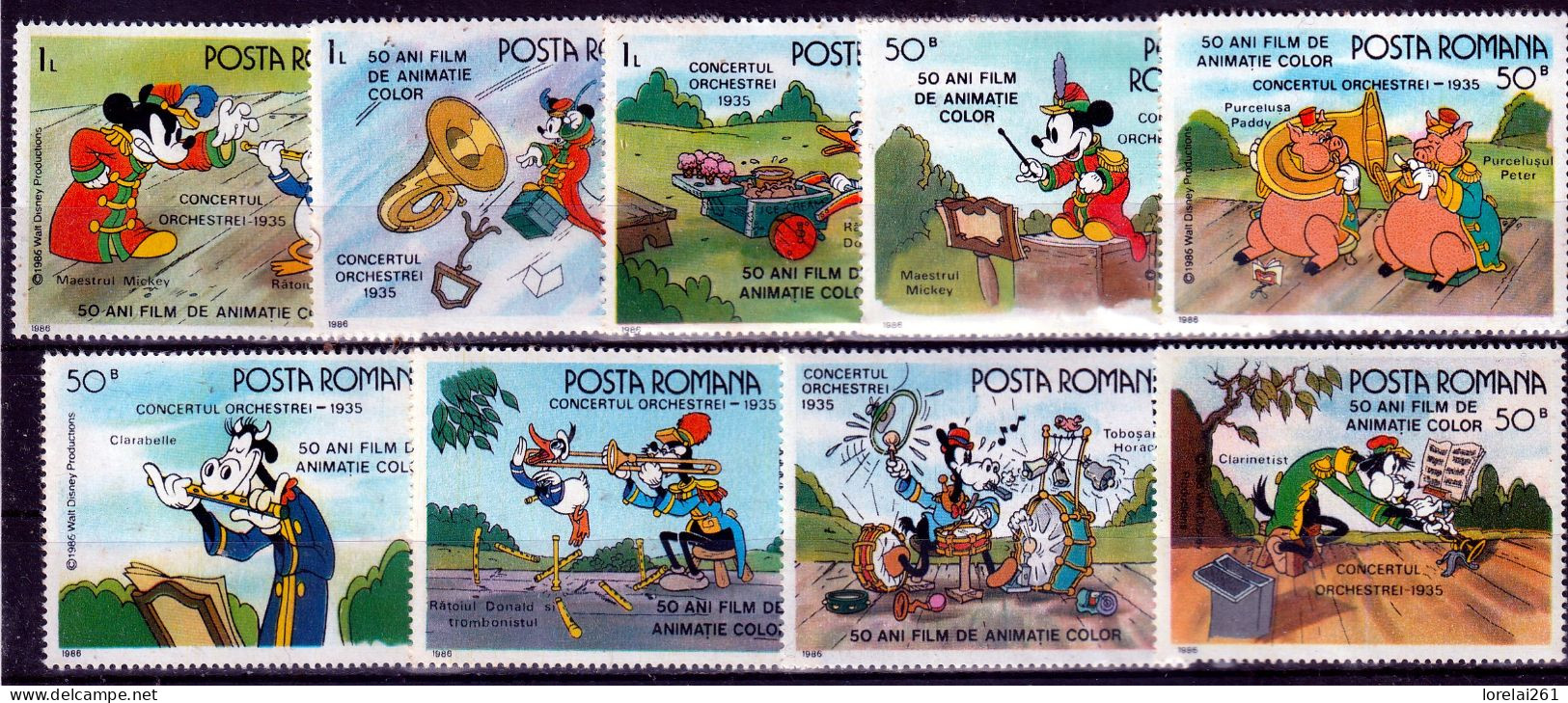 1986 - Walt Disney (2)  Mi No 4243/4251 MNH - Ungebraucht