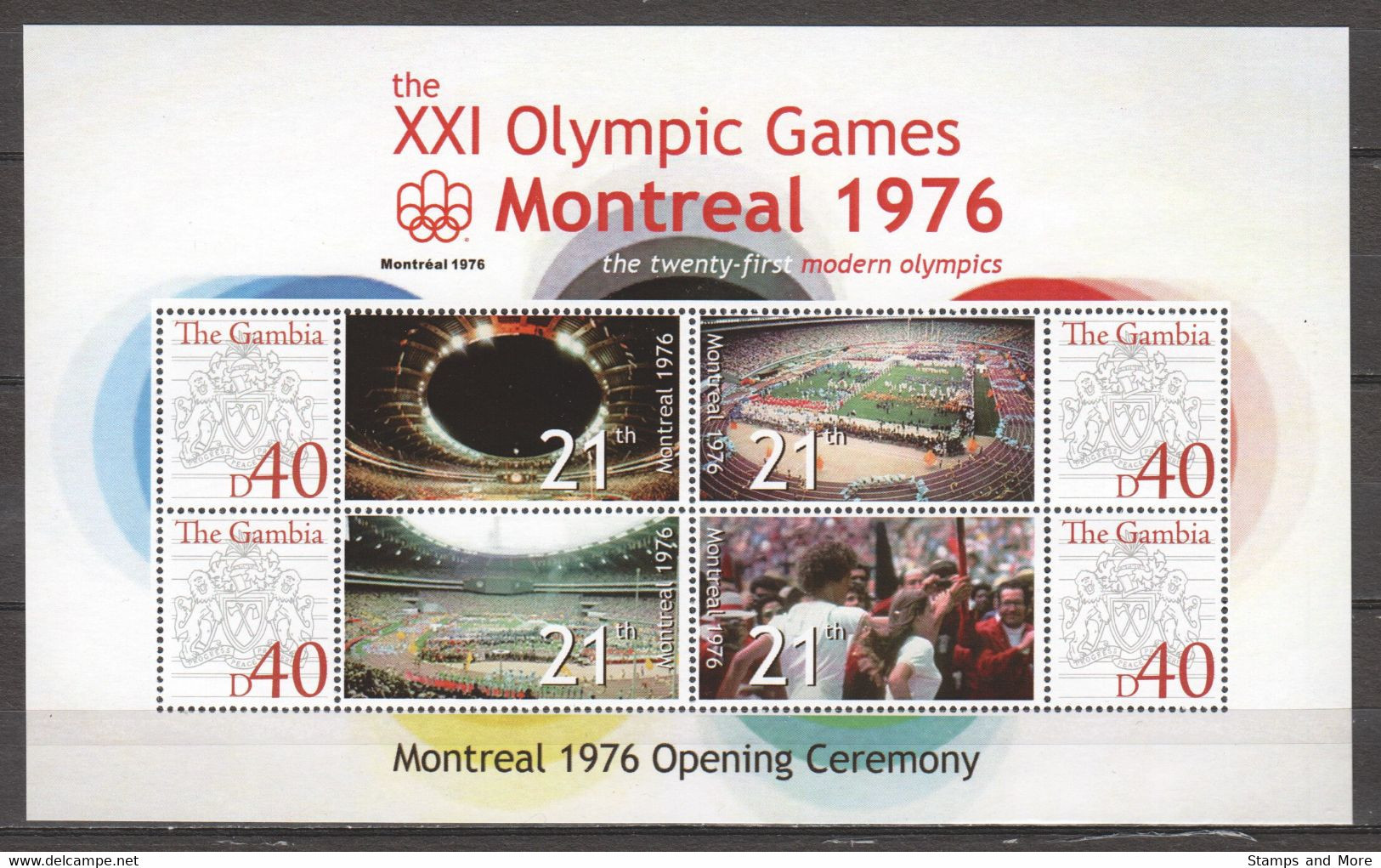 Gambia - SUMMER OLYMPICS MONTREAL 1976 - Set 1 Of 2 MNH Sheets - Ete 1976: Montréal